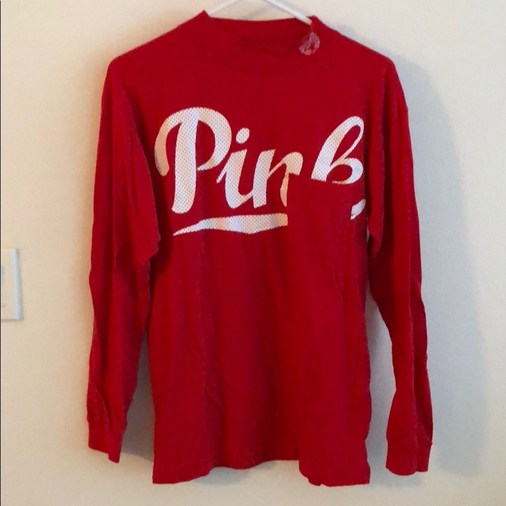Victoria’s Secret Pink Long Sleeve Pocket Tee